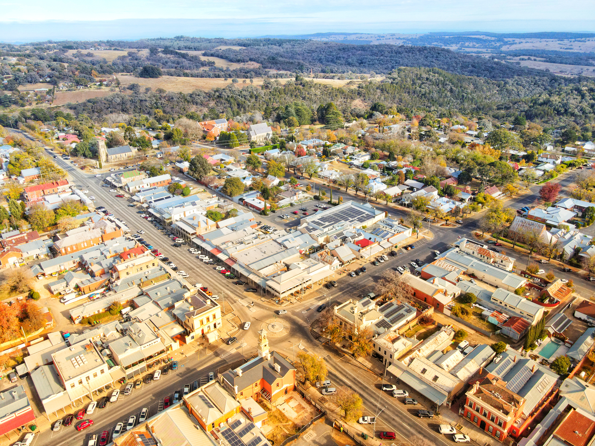 Mississippi aerial community view